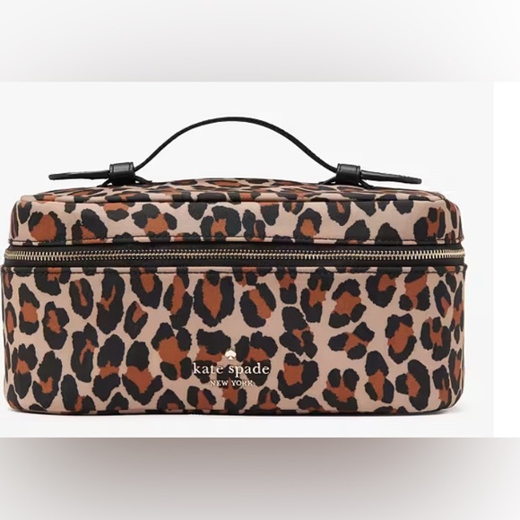 kate spade Handbags - Kate Spade Leopard Print Cosmetic Bag/Purse